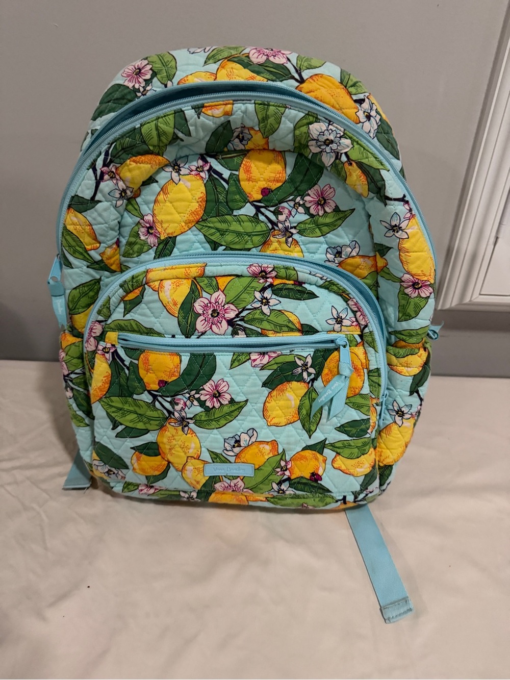 Vera Bradley Lemon Quilted Backpack - Picture 1 of 3